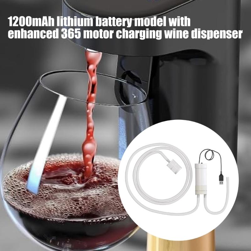 Электрический автосифонный насос для вина с USB-аккумулятором, стальным фильтром и силиконовым шлангом для перекачки пива и напитков