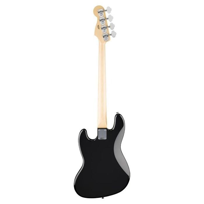 Fender Standard Jazz Bass, Кленовый гриф, Черная накладка, Черный (с мягким чехлом)