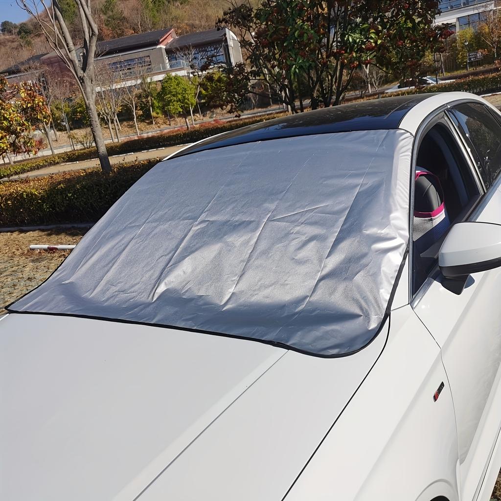 1pc Universal Fit Car Sunshade/Snow Cover/Snow/Ice Protector, Summer UV Protection, Winter Vehicle Frost Guard, Snow Cover
