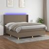 VidaXL Slat Bed Base with Mattress and LED, Upholstered Bed, Double Bed, Adult Bed for Interior Bedroom, 3138737