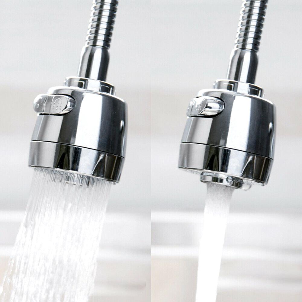 Water Saving Sink Filter Faucet Nozzle 360 Degree Aerator Swivel Tap Kitchen Faucet Extender