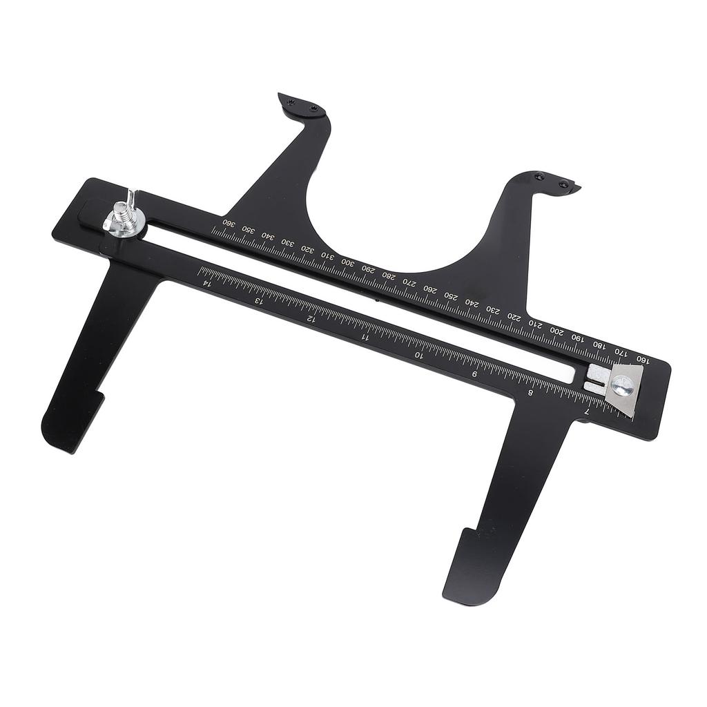 Инструмент для сброса тормозов, калибр 6,5–14,25 дюйма, двойная шкала, нержавеющая сталь, тормозной барабан, измерение и сброс T