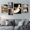 Renaissance Figure Black and White Sculpture Art Canvas Paintings Posters and Prints Wall Art Pictures Living Room Home Decor