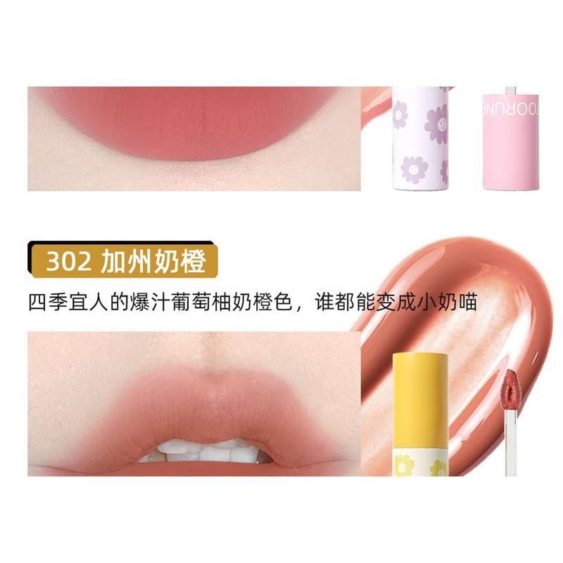 TOORUNE - Spring Blossom Matte Liquid Lipstick Set - 2 Types