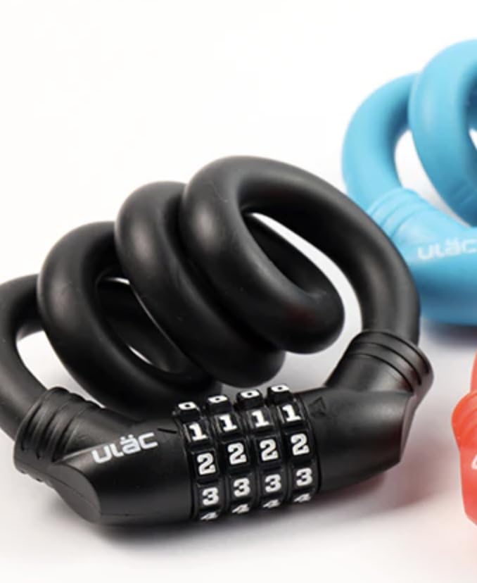 Ulac Bicycle Lock with Silicone A600M 15mm x Black Cover, 1970, 60cm,