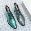 Модные зеленые повседневные кожаные ботинки мужские деловые кожаные туфли в британском стиле формальные кожаные мужские туфли большого размера 48 челси