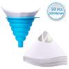 50Pc Paint Filter Paper Purifying Straining Cup Funnel Disposable Paper 100 Mesh