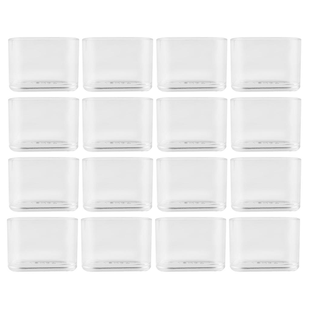 16 шт. колпачков для ножек стульев, нескользящие, легкие, прозрачные, для ножек стола, чехлы для ног для домашнего декора, сада, офиса