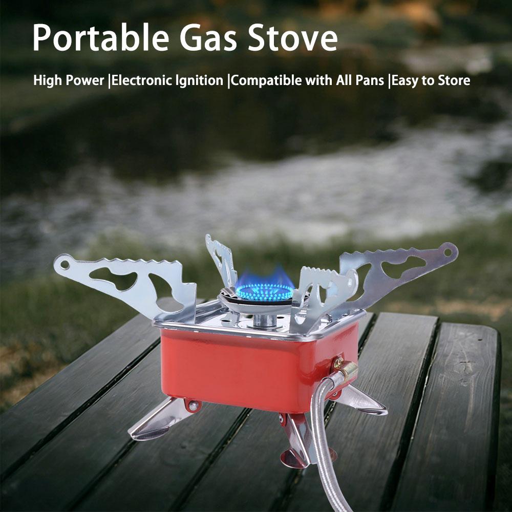 2800W Square Cassette Stove High Power Fondue Gas Cooker Tea Stove Folding Gas Burner  Household