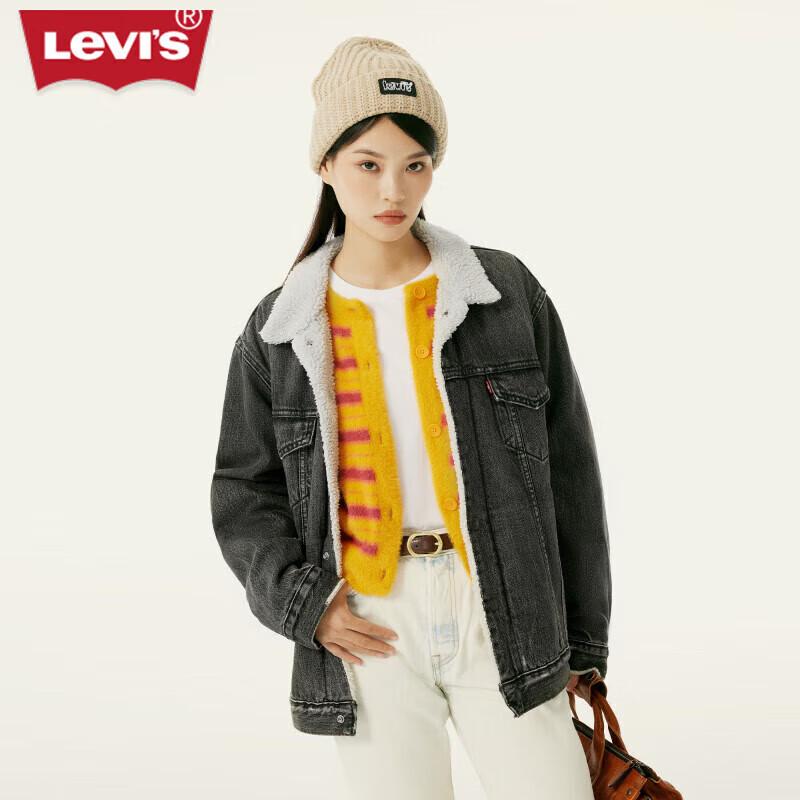 Levi's Мужская джинсовая куртка на подкладке из искусственной овчины
