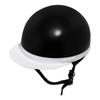 SELENEFF Half Motorcycle Half Helmet for Motorcycles and One Size Fits Lightweight with Brim Helmet, Mopeds, Unisex, Most, (Black)