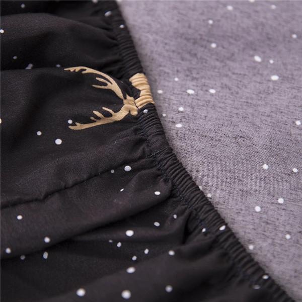 No Pillowcase Waterproof Fitted Sheet Printing Bedcover Anti Mite Bed Protector Cover Sheet Mattress Cover with Elastic Band