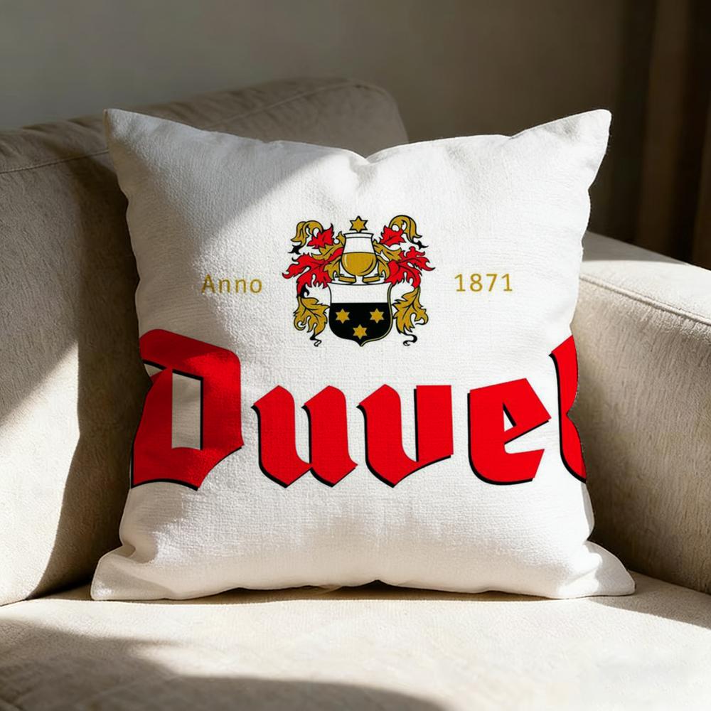 Модная защитная наволочка для подушки с изображением пива D-Duvel, двусторонняя печать, подушка для дивана, подушка для изголовья кровати