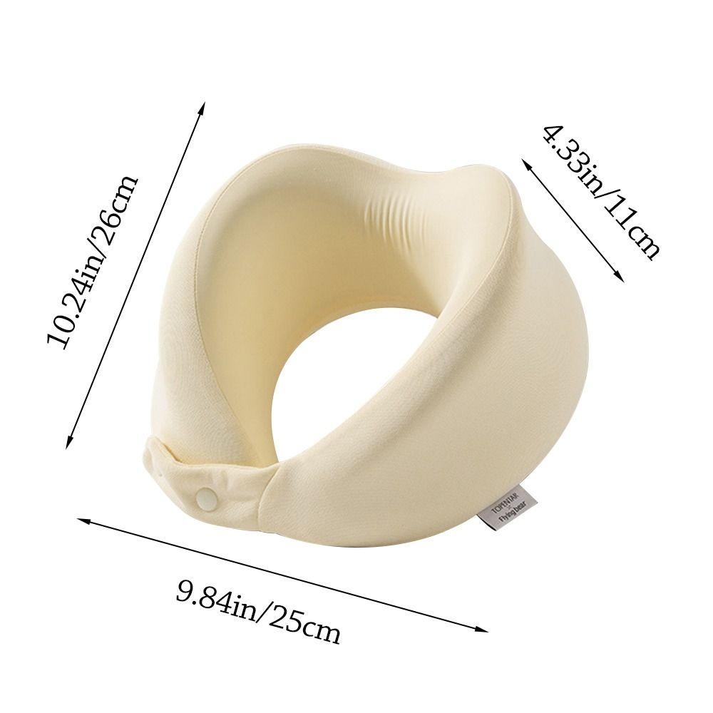 Slow Rebound U-Shaped Neck Pillow Machine-Washable Cover Portable Design Travel Neck Pillow With EVA case Soft Material