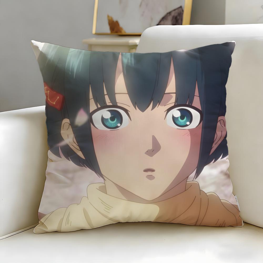 Malevolent Spirits Mononogatari Cushion Cover Soft EasyWash Pillow Case Versatile for Couch Bed Travel and Office