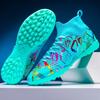 Men/Women's Soccer Boots Rubber Soft Sole Short Nail Artificial Turf Indoor Game Professional Kids Soccer Boots