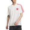 adidas Футболка Originals Graphic с логотипом, полосатым принтом, V-образным вырезом, коротким рукавом, мужская футболка, белая JD3259