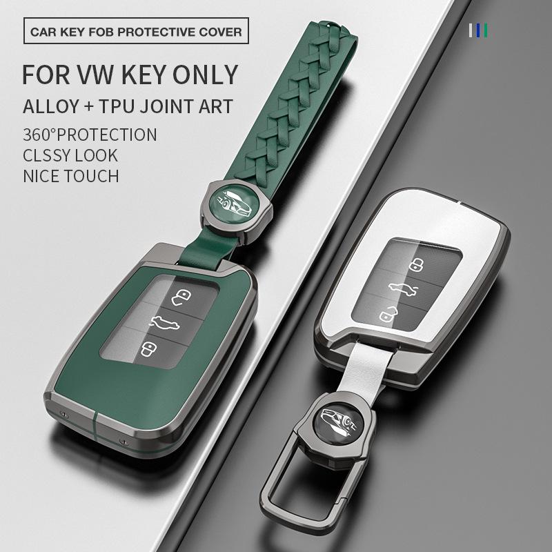 Volkswagen Key Case for Magotan, Passat CC, Tiguan L, Teramont X, Lavida, Magotan B8 - Car Key Shell with Buckle