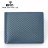 Кошелек из кожи с защитой от кражи из углеродного волокна и RFID для мужчин
