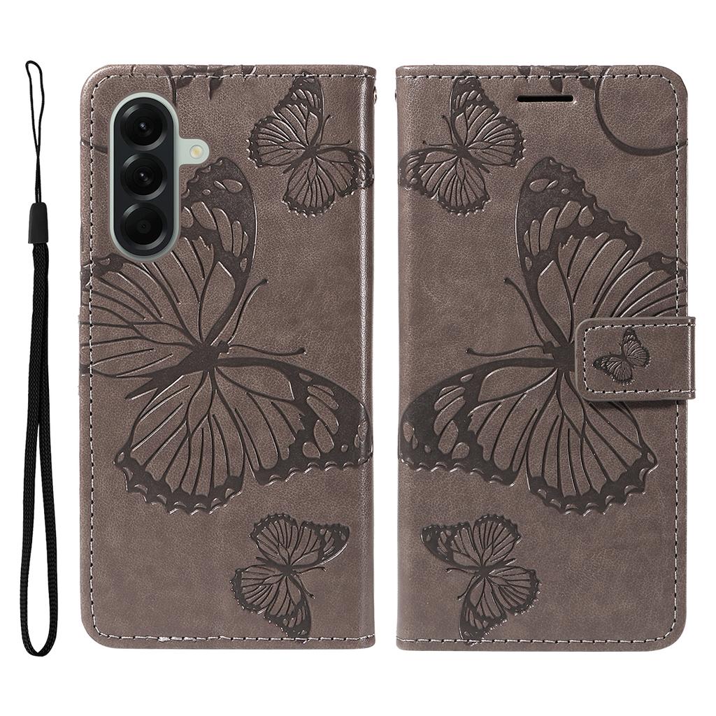 For Samsung Galaxy A57 5G Wallet Case Floral Butterfly Imprinted Leather Phone Cover Stand