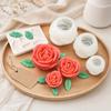 4 шт. Силиконовая форма для цветов, DIY форма для изготовления свечей-роз, мыла, Гибкая форма из эпоксидной смолы для шоколада, Выпечки, Поделок, Подарка