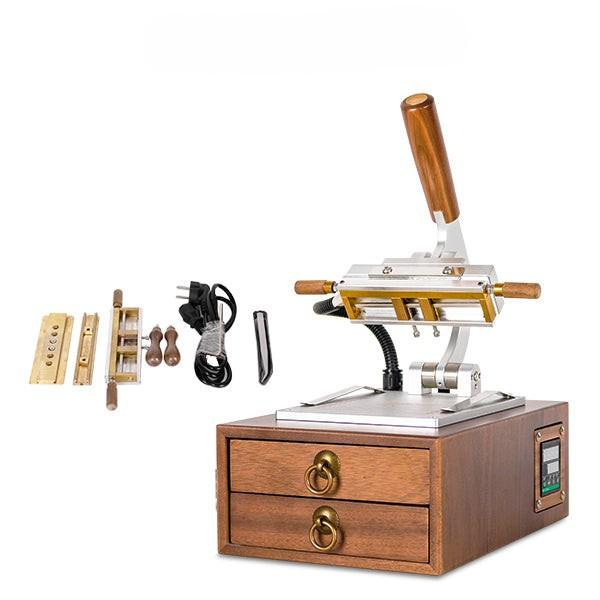 ZONESUN WT-90XT Wooden stamp Digital PVC Card Book Leather Paper Wood Custom Logo Embossing Hot Foil Stamping Machine