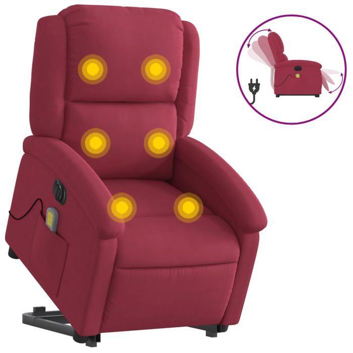 VidaXL Electric Massage Recliner, Relaxation Chair with Adjustable Backrest and Footrest, Seat of 3204338