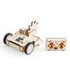 Remote Assembled Wooden Controlled Combat Vehicle With Rotating Children Toy Set