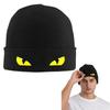 Хэллоуин Злые Желтые Глаза Теплая Вязаная Шапка Модная Шапка-Бини Осень Зима Уличные Шапки-Бини для Мужчин Женщин Взрослых