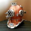 Vintage Boston Diving Helmet U.S Navy Mark V Scuba Antique Divers Helmet Replica Full Size 18 Inch Home Decor, Birthday Gift Item