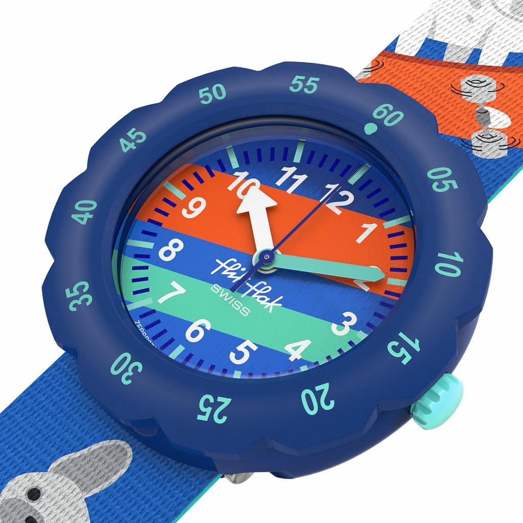Часы Swatch Flik Flak Skating Frenchie FPSP075 Мальчики Синие