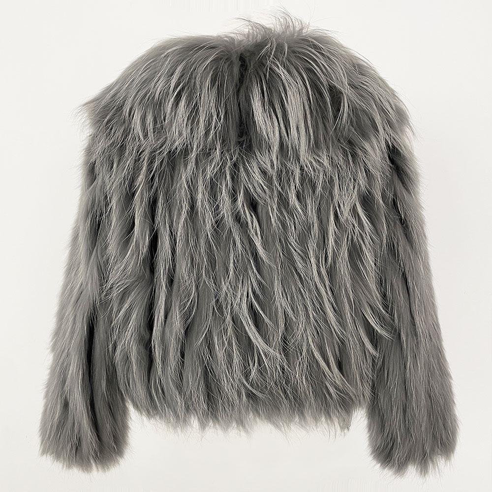 OFTBUY Осень-зима утолщенная теплая куртка с V-образным вырезом из натурального меха лисы, женская короткая куртка в корейском стиле