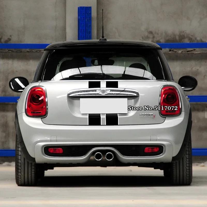 Car Styling Hood Bonnet Stripes Engine Cover Decal Stickers for Mini Cooper R50 R52 R53 R56 R57 F55 F56 F56 Hatch Accessories