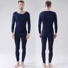 Men Women Long John Stay Warm Undergarments Thermal Underwear Set Ultra-thin Winter 2-Piece