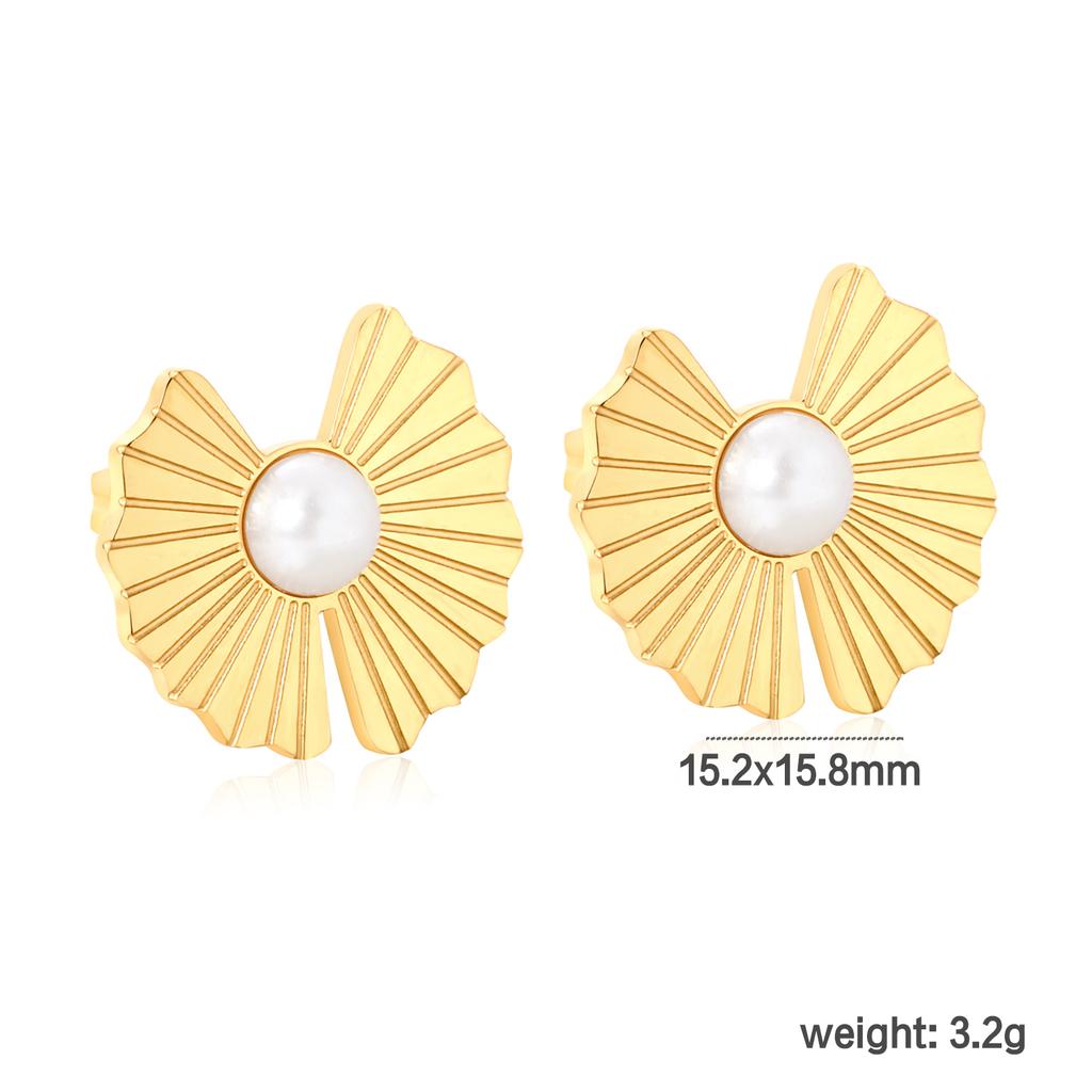 Women's Niche Stainless Steel Two-tone Earrings, Vreative Jewelry, High-end INS Style New Uique Design, Waterproof Gift Jewelry