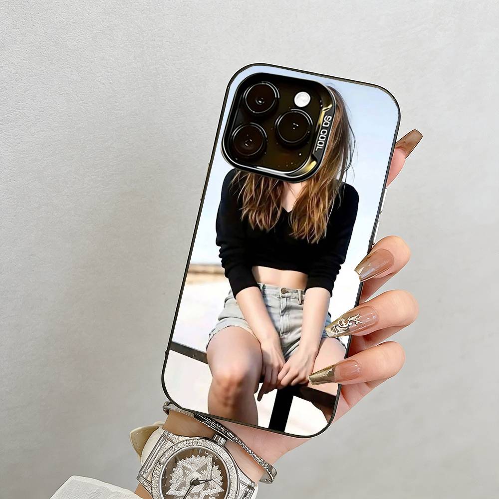 Emma Watson Phone Case For iPhone 17,16,15,14,13,12,11 Plus,Pro Max,XS,Colorful Silver Phone case Funda Cover