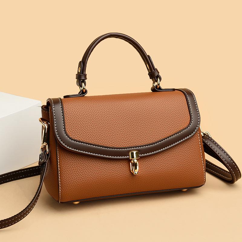 Весенняя новая большая вместительная высококачественная и атмосферная женская сумка, модная простая и универсальная повседневная сумка через плечо