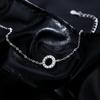 D Color Moissanite Bracelet 925 Sterling Silver Fashion Hallow Out Round Link Chain Bracelet For Women Fine Jewelry Gifts