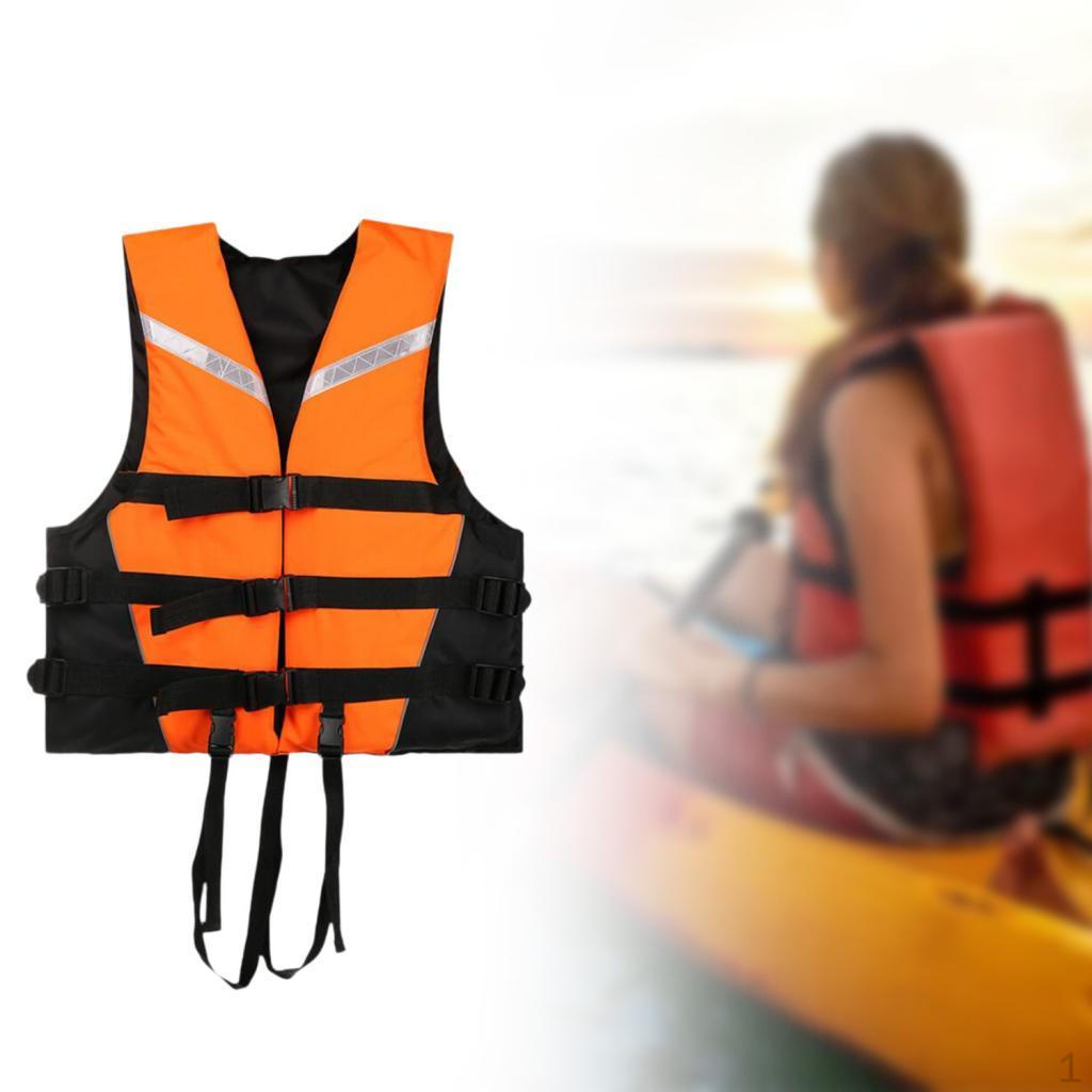 Спасательный жилет со светоотражающими полосками, куртка для плавания, подводного плавания, водных видов спорта