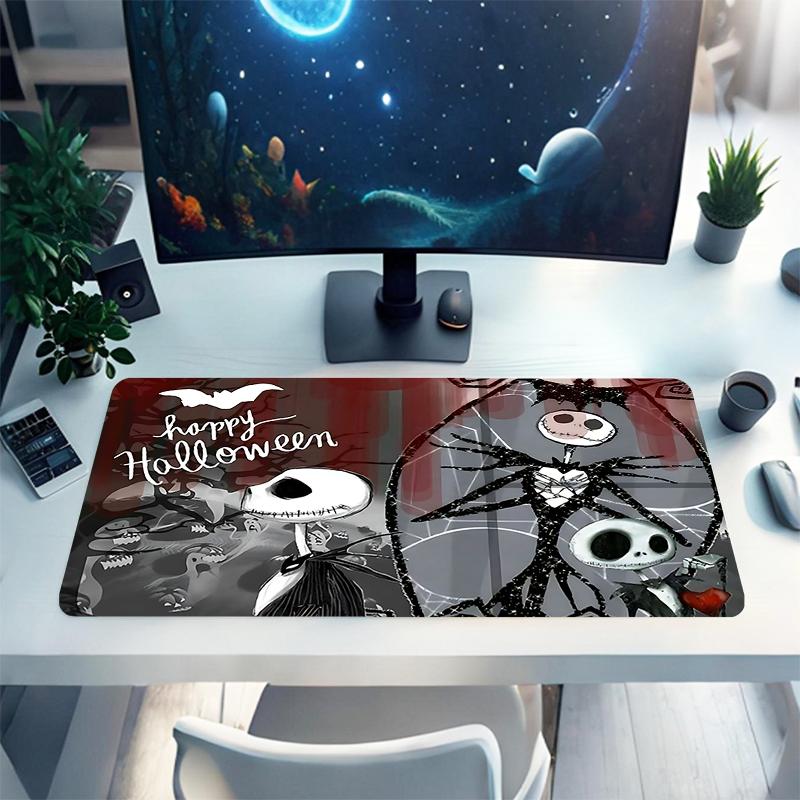 1Pc Nightmare Before Halloween Gaming Mouse Pad Keyboard Desk Mat Non-slip Rubber Lock Edge Waterproof Computer Mousepad for Office Home Decor Q177
