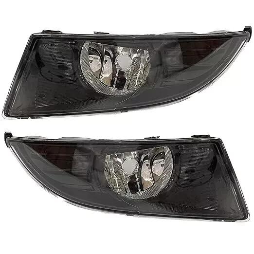 Комплект противотуманных фар для Skoda Rapid (Пара) ЧЕРНЫЙ 2011-2023 | Галоген