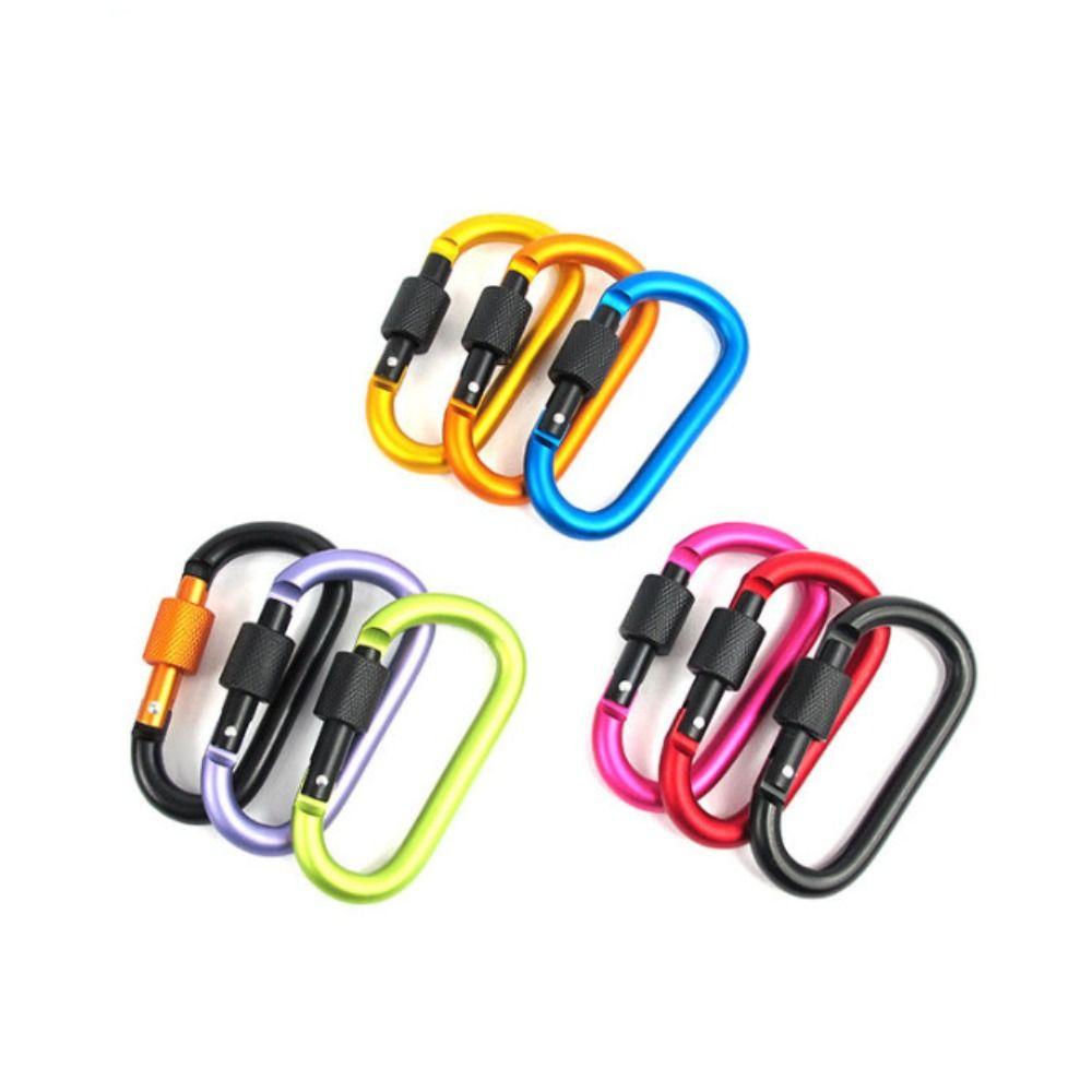 Key Holder D Shape Carabiners Tourist Hooks Carabiner Clip Fishing Carbin Buckle Water Cup Buckle
