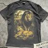 Lion Vintage Shirt Lion Graphic Tee, Gift Lion Lover, Wild Cat Safari Shirt, Retro Full Moon Lion Graphic Tee, Vintage Animal Tee Africa
