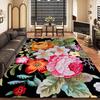 Спальня Гостиная Квадратный Ковер Цветочный Ковер Противоскользящий Домашний Прямоугольный Геометрический Ковер с Принтом
