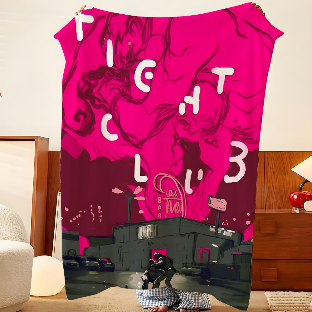 Плед F-Fight C-Club Throw из фланели, легкий, уютный, прочный, моющийся, милый, классный
