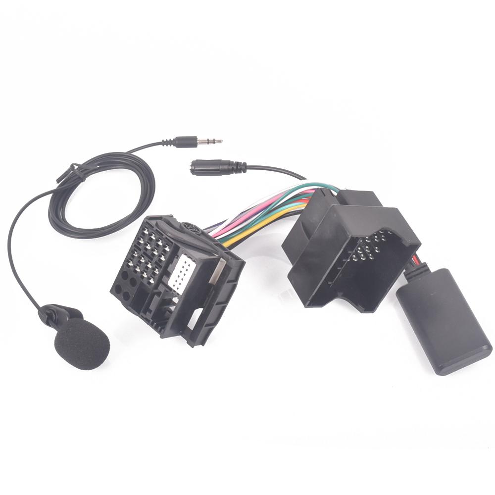 Для Peugeot 206 207 307 301 407 Для Citroen C4 C5 C6 Berlingo Радио RD4 Жгут проводов Микрофон Громкая связь Bluetooth 5.0 Адаптер AUX Аксессуары для радио 4