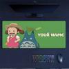 Custom Name,Totoro&Mei Mouse Pad, Large Gaming Desk Mat, Non-slip XXL Mousepad for Laptop & Tablet, Mini PC Playmat with Stitched Edges