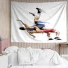 wrestling Print Tapestry, Backdrop, Easy Setup, Ideal for Bedroom, Office & Living Room, with Aesthetic Wall Hanging Decor.