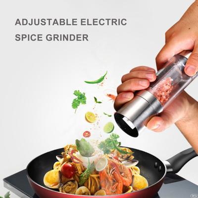 Ручная мельница для специй из нержавеющей стали, регулируемый керамический сердечник, прозрачный видимый ручной инструмент для измельчения соли и перца, бутылка для приправ, кухонные гаджеты