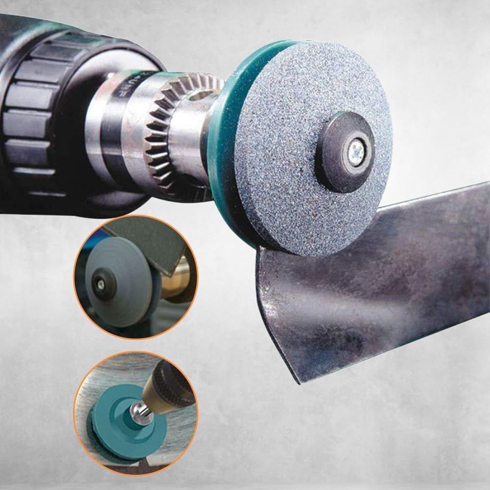 Universal Lawnmower Dull Blade Sharpener Grindstones for Any Power Hand Dril
